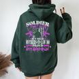 Soldiers Don't Brag Proud Army Mother-In-Law Military Mom Women Oversized Hoodie Back Print Forest