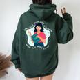 Steminist Mom Equality Clever Female Nerd Science Teacher Women Oversized Hoodie Back Print Forest