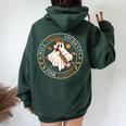 Teacher Will Trade Students For Candy Easy Halloween Costume Women Oversized Hoodie Back Print Forest
