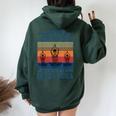 Never Underestimate An Old Woman Who Loves Yoga Lover Women Oversized Hoodie Back Print Forest