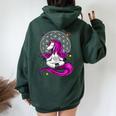 Unicorn Zen Yoga Buddha Meditation Magical Girls Women Oversized Hoodie Back Print Forest Unicorn Zen Yoga Buddha Meditation Magical Girls Women Oversized Hoodie Back Print Forest
