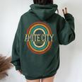Vintage Retro Amite City Louisiana La Souvenirs Women Oversized Hoodie Back Print Forest Vintage Retro Amite City Louisiana La Souvenirs Women Oversized Hoodie Back Print Forest