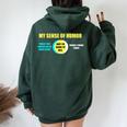 Why I'm Going To Hell Offensive Sarcastic Humor Women Oversized Hoodie Back Print Forest