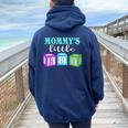 Mommy's Little Boy Abdl T Ageplay Clothing For Him Women Oversized Hoodie Back Print Navy Blue