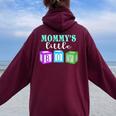 Mommy's Little Boy Abdl T Ageplay Clothing For Him Women Oversized Hoodie Back Print Maroon