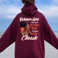 October Girl I'm Not Getting Old I'm Just Becoming A Classic Women Oversized Hoodie Back Print Maroon