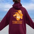 Tennessee State Kid Tennessee Orange Game Day Tn Women Oversized Hoodie Back Print Maroon