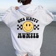 One Happy Dude 1St Birthday One Cool Auntie Family Matching Women Oversized Hoodie Back Print White