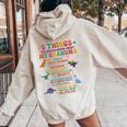 5 Things You Should Know About My Grandma Crazy Grandma Women Oversized Hoodie Back Print Sand