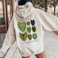 Colocasia Foliage Plants Aroid Lover Anthurium Women Oversized Hoodie Back Print Sand Colocasia Foliage Plants Aroid Lover Anthurium Women Oversized Hoodie Back Print Sand