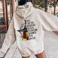 Yes I'm The Redhead Witch Everyone Warned You About Women Oversized Hoodie Back Print Sand