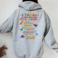 5 Things You Should Know About My Grandma Crazy Grandma Women Oversized Hoodie Back Print Sport Grey