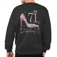 71 & Fabulous 71 Years Old And Fabulous 71St Birthday Sweatshirt Back Print