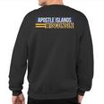 Apostle Islands Wisconsin Souvenir Sweatshirt Back Print