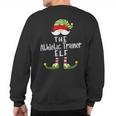 Athletic Trainer Elf Group Christmas Pajama Party Sweatshirt Back Print