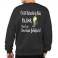 Birdwatchers American Goldfinch Birder Sweatshirt Back Print