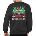 Holiday Xmas Animal Langur Lover Family Merry Christmas Sweatshirt Back Print