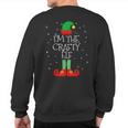 I'm The Crafty Elf Family Matching Christmas Costume Sweatshirt Back Print