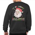 In My Merry Market Research Analysts Era Christmas Xmas Sweatshirt Back Print