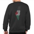 Palestine Free Palestine In Arabic Free Gaza Palestine Flag Sweatshirt Back Print