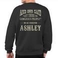 Personalized Birthday Wear Idea For Person Named Ashley Sweatshirt Back Print