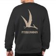 Pteranodon Flying Dinosaur Sweatshirt Back Print