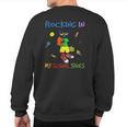 Rocking In My School Shoes Cat Back To School Sweatshirt Back Print