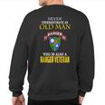 Never Underestimate A 75Th Ranger Ranger Veteran Christmas Sweatshirt Back Print