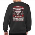 Never Underestimate An Old Us Veteran Born In November Sweatshirt Back Print