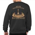 Never Underestimate The Power Of An Actor Sweatshirt Back Print