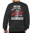 Never Underestimate The Power Of GranddadSweatshirt Back Print