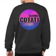 Vintage Cotati Vaporwave California Sweatshirt Back Print