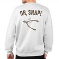 Oh Snap Wishbone Thanksgiving Christmas Sweatshirt Back Print