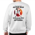 Never Underestimate An Old September Man Who Loves Judo Sweatshirt Back Print