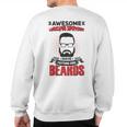 Wh Awesome Landscaping Supervisors Tattoo Beard Sweatshirt Back Print