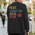 Best Slovenský Cuvac Dad Ever Vintage Father Dog Lover Sweatshirt Back Print