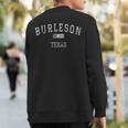 Burleson Texas Tx Vintage Sweatshirt Back Print