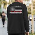 California American Flag Pinole Usa Patriotic Souvenir Sweatshirt Back Print
