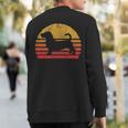 Cool & Retro Bassett Hound Vintage Dog Breed s Sweatshirt Back Print