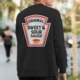 Cute Group Condiments Costume Sweet And Sour Sauce Sweatshirt Back Print