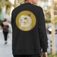 Dogecoin Cryptocurrency Token Sweatshirt Back Print