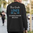 This Dude Loves His Czechoslovakian Wolfdog Sweatshirt Back Print