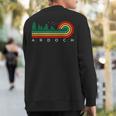Evergreen Vintage Stripes Ardoch North Dakota Sweatshirt Back Print