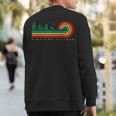 Evergreen Vintage Stripes Highland Village Texas Sweatshirt Back Print