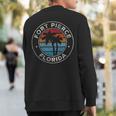Fort Pierce Florida Fl Vintage Graphic Retro 70S Sweatshirt Back Print