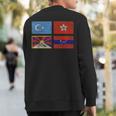 Free Tibet Uyghurs Hong Kong Inner Mongolia China Flag Sweatshirt Back Print
