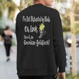 Birdwatchers American Goldfinch Birder Sweatshirt Back Print