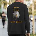 Cajun Louisiana Nutria Rat Spirit Animal Sweatshirt Back Print