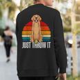 Dog Lover Golden Retriever Dog Golden Retriever Sweatshirt Back Print