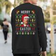 Joe Biden Happy Easter Ugly Christmas Sweater Sweatshirt Back Print
